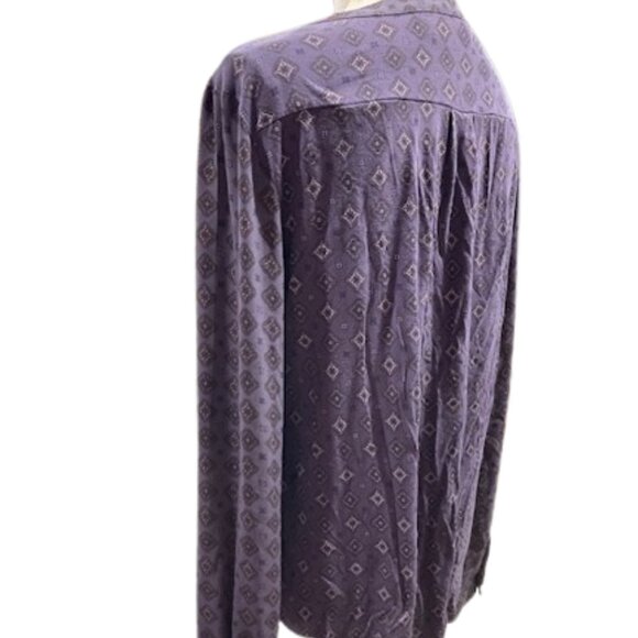 Loft L/S Button Down Blouse XL - Picture 3 of 6